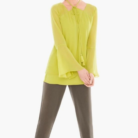 NWT Chico's Black Label Double Layer Top Size 2 - Picture 4 of 4